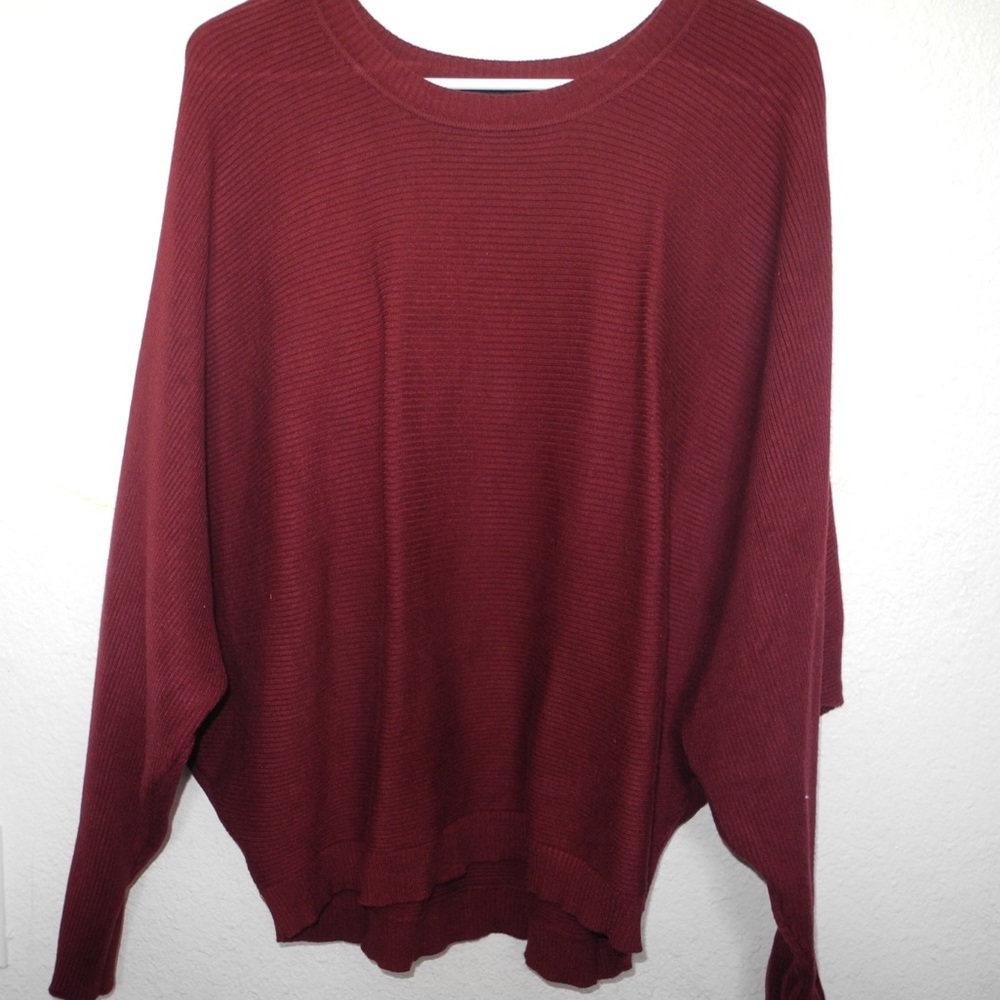 Burgundy long sleeve shirt